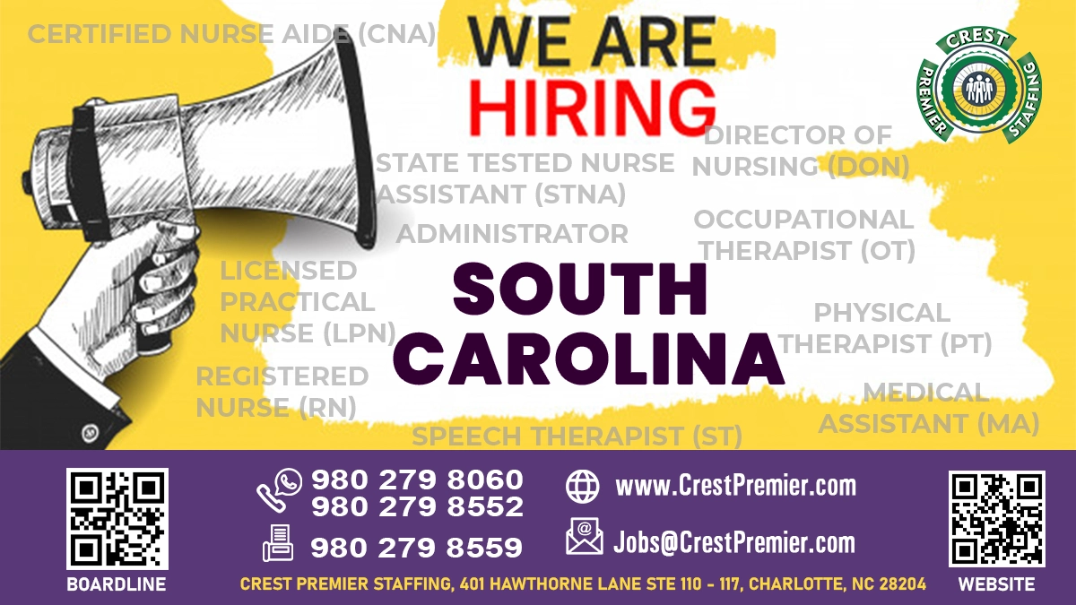 Nursing Job in South Carolina Crest Premier Staffing